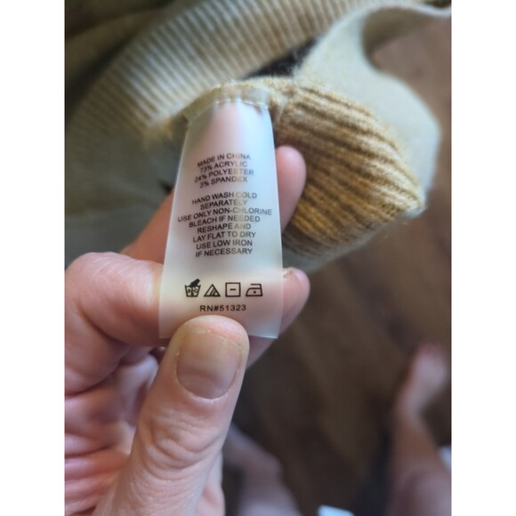 Vince Camuto Two-Tone Color Block Navy Beige Pullover sweater  SZ XS NwT - Picture 4 of 4